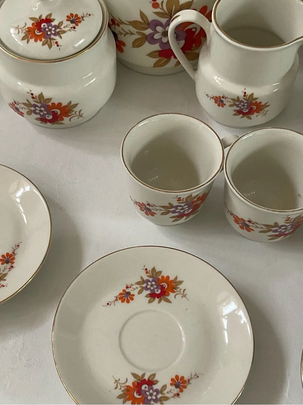 RARE VINTAGE MCM Tognana Porcelain Italian Tea Service